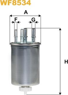 WIX Filters WF8534 - Filtre à carburant cwaw.fr