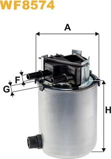 WIX Filters WF8574 - Filtre à carburant cwaw.fr