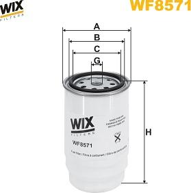 WIX Filters WF8571 - Filtre à carburant cwaw.fr