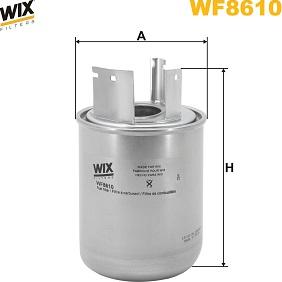 WIX Filters WF8610 - Filtre à carburant cwaw.fr