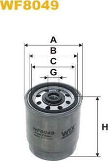 WIX Filters WF8049 - Filtre à carburant cwaw.fr