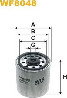 WIX Filters WF8048 - Filtre à carburant cwaw.fr