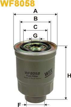 WIX Filters WF8058 - Filtre à carburant cwaw.fr