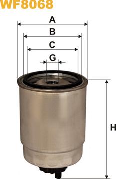 WIX Filters WF8068 - Filtre à carburant cwaw.fr