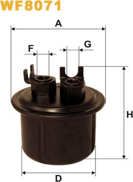 WIX Filters WF8071 - Filtre à carburant cwaw.fr