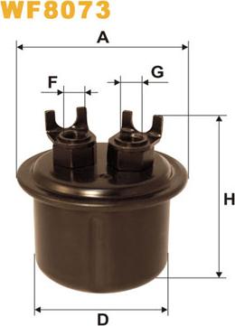 WIX Filters WF8073 - Filtre à carburant cwaw.fr