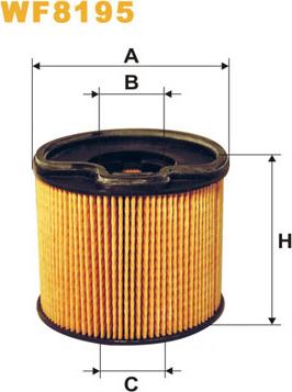 WIX Filters WF8195 - Filtre à carburant cwaw.fr