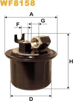 WIX Filters WF8158 - Filtre à carburant cwaw.fr