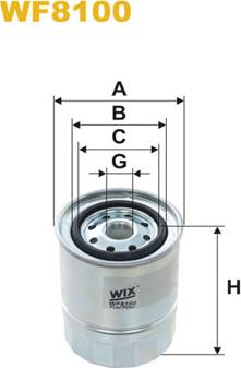 WIX Filters WF8100 - Filtre à carburant cwaw.fr