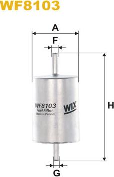 WIX Filters WF8103 - Filtre à carburant cwaw.fr