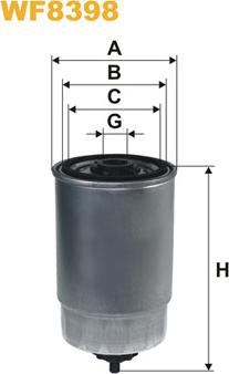 WIX Filters WF8398 - Filtre à carburant cwaw.fr