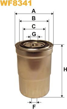 WIX Filters WF8341 - Filtre à carburant cwaw.fr