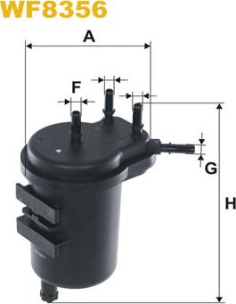 WIX Filters WF8356 - Filtre à carburant cwaw.fr