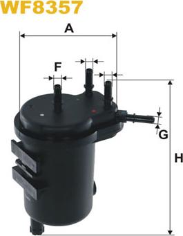 WIX Filters WF8357 - Filtre à carburant cwaw.fr