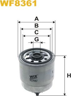 WIX Filters WF8361 - Filtre à carburant cwaw.fr