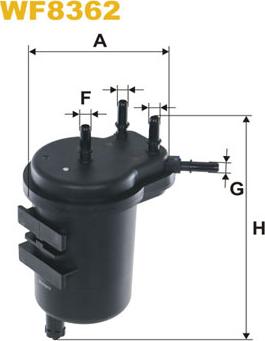 WIX Filters WF8362 - Filtre à carburant cwaw.fr