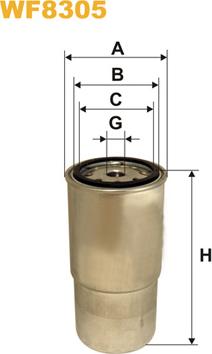 WIX Filters WF8305 - Filtre à carburant cwaw.fr