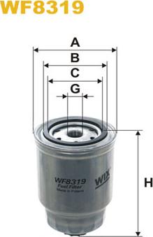 WIX Filters WF8319 - Filtre à carburant cwaw.fr