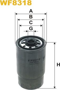 WIX Filters WF8318 - Filtre à carburant cwaw.fr