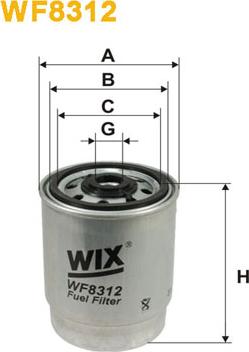 WIX Filters WF8312 - Filtre à carburant cwaw.fr