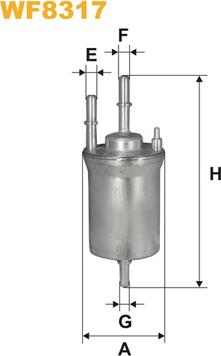 WIX Filters WF8317 - Filtre à carburant cwaw.fr