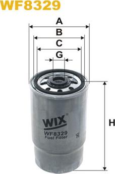 WIX Filters WF8329 - Filtre à carburant cwaw.fr