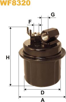 WIX Filters WF8320 - Filtre à carburant cwaw.fr