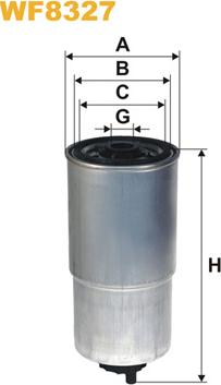 WIX Filters WF8327 - Filtre à carburant cwaw.fr