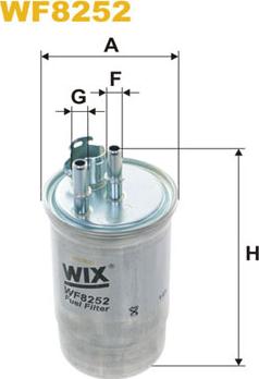 WIX Filters WF8252 - Filtre à carburant cwaw.fr