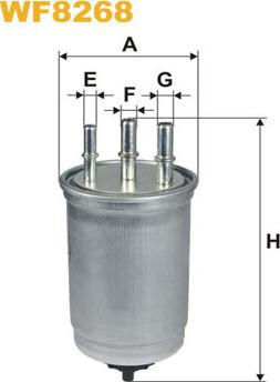 WIX Filters WF8268 - Filtre à carburant cwaw.fr