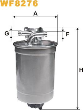 WIX Filters WF8276 - Filtre à carburant cwaw.fr