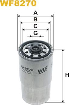 WIX Filters WF8270 - Filtre à carburant cwaw.fr