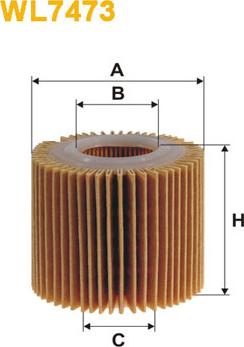 WIX Filters WL7473 - Filtre à huile cwaw.fr