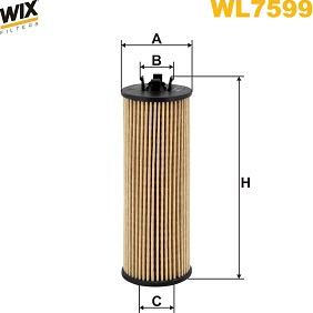 WIX Filters WL7599 - Filtre à huile cwaw.fr