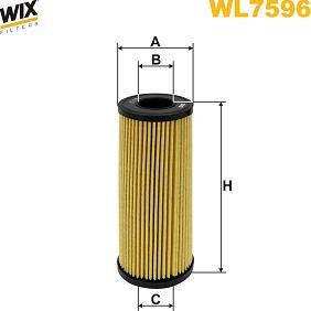 WIX Filters WL7596 - Filtre à huile cwaw.fr