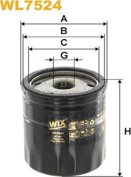 WIX Filters WL7524 - Filtre à huile cwaw.fr