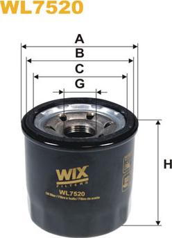 WIX Filters WL7520 - Filtre à huile cwaw.fr