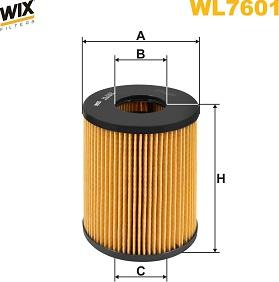 WIX Filters WL7601 - Filtre à huile cwaw.fr