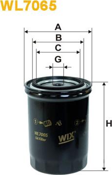 WIX Filters WL7065 - Filtre à huile cwaw.fr