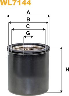 WIX Filters WL7144 - Filtre à huile cwaw.fr