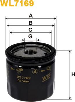 WIX Filters WL7169 - Filtre à huile cwaw.fr