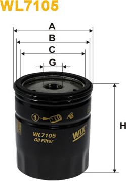 WIX Filters WL7105 - Filtre à huile cwaw.fr