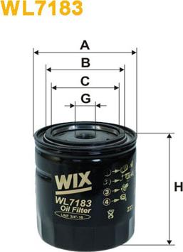 WIX Filters WL7183 - Filtre à huile cwaw.fr