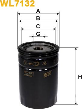 WIX Filters WL7132 - Filtre à huile cwaw.fr