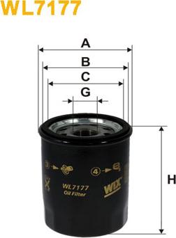 WIX Filters WL7177 - Filtre à huile cwaw.fr