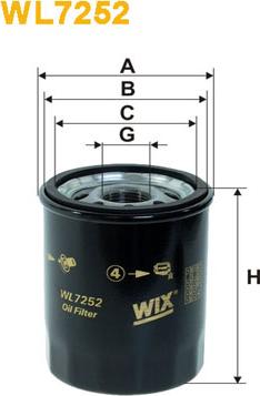 WIX Filters WL7252 - Filtre à huile cwaw.fr