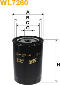 WIX Filters WL7260 - Filtre à huile cwaw.fr