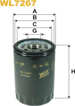 WIX Filters WL7267 - Filtre à huile cwaw.fr