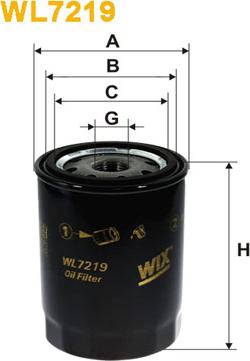 WIX Filters WL7219 - Filtre à huile cwaw.fr