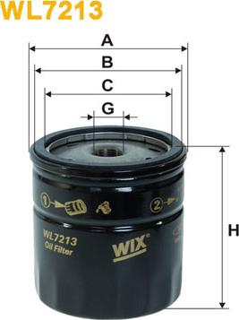 WIX Filters WL7213 - Filtre à huile cwaw.fr